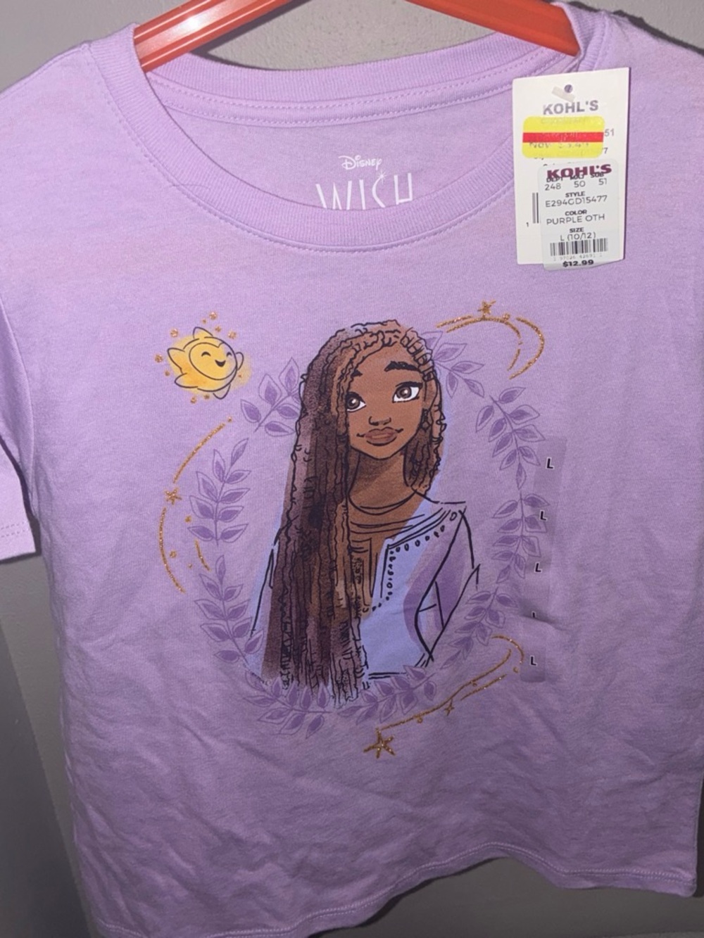 Disney Lavender W.I.T.C.H. Graphic Tee with Gold Accents